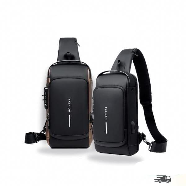 Mochila Anti-Furto com Senha USB Slim Bag